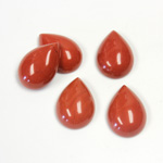 Gemstone Cabochon - Pear 14x10MM RED JASPER