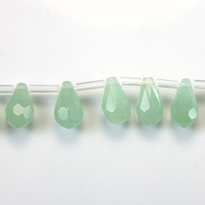 Gemstone Pendant - Faceted Pear 10x6MM AVENTURINE-GREEN