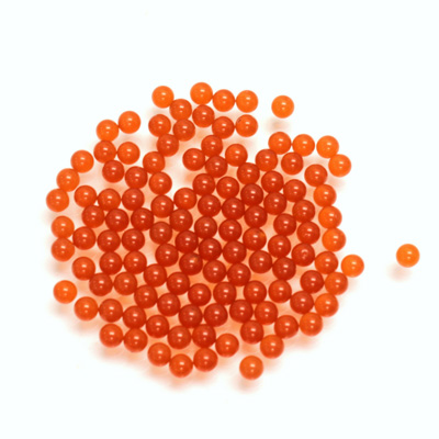 Glass No-Hole Ball - 02.5MM CORNELIAN