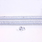 Czech Pressed Glass Bead - Smooth Rondelle 4MM LT SAPPHIRE