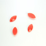 Plastic Flat Back Rose Cut Rhinestone - Navette 10x5MM CORAL