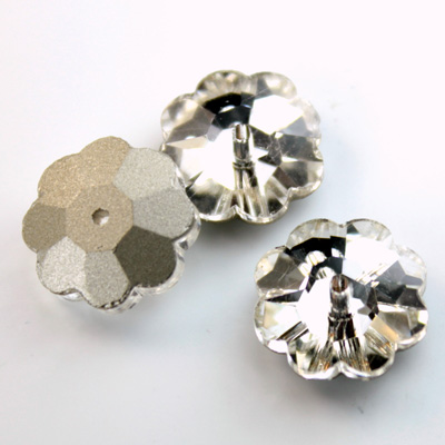Chinese Crystal Sew-On Stone - Flower Margarita 14MM CRYSTAL