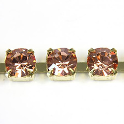 Preciosa Crystal Rhinestone Cup Chain - SS29 APRICOT-RAW