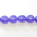 Plastic Bead - Perrier Effect Smooth Oval 20x17MM PERRIER LILAC