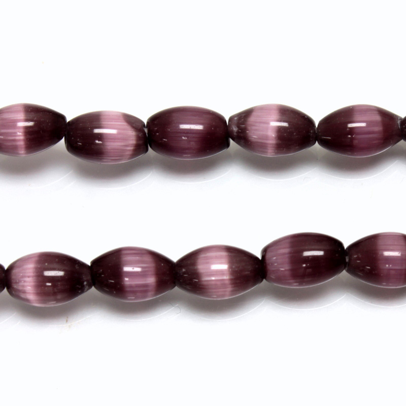 Cat Eye Beads - Mountain Lime 8mm UV - Purple Taco