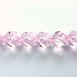 Indian Cut Crystal Bead - Helix Twisted 10MM PINK