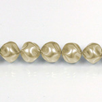 Czech Glass Pearl Bead - Baroque Round 03MM LT OLIVE 70457