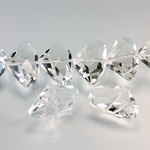 Chinese Cut Crystal Bead - Fancy 24x15MM CRYSTAL