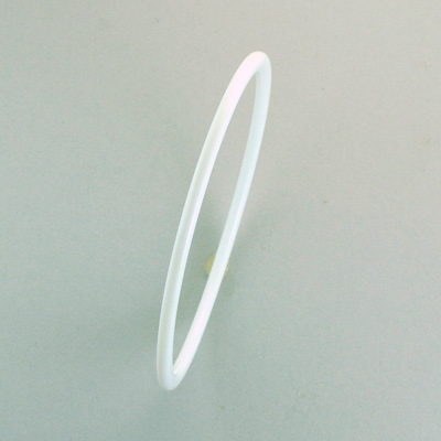 Acrylic Bangle - Thin Domed 3MM WHITE