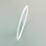 Acrylic Bangle - Thin Domed 3MM WHITE