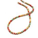 Synthetic Matrix Bead - Round 04MM SX01 RED-YELLOW-GREEN