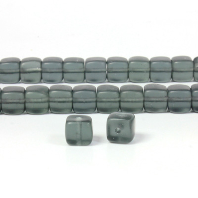 Czech Pressed Glass Bead - Cube 05x7MM MATTE MONTANA