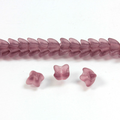 Czech Pressed Glass Bead - Cap 06MM MATTE AMETHYST