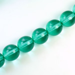 Czech Pressed Glass Bead - Smooth Round 12MM COATED APATITE
