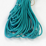 Leather Cord Round 2MM Regular Dyed TURQUOISE