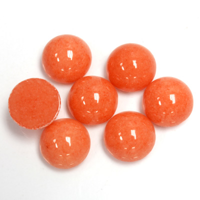 Gemstone Cabochon - Round 11MM DOLOMITE DYED CORAL