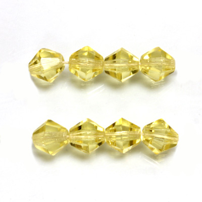 Czech Glass Fire Polished Bead - Bicone 08MM JONQUIL