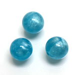 Plastic Moonlite Bead - Smooth Round 14MM MOONLITE BLUE