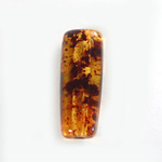 Plastic  Bead - Mixed Color Smooth Tube 32x12MM ITALIAN AMBER
