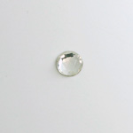 Glass Flat Back Foiled Rauten Rose - Round 07MM CRYSTAL