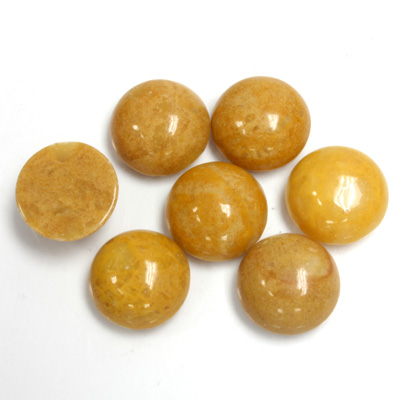 Gemstone Cabochon - Round 11MM YELLOW JASPER