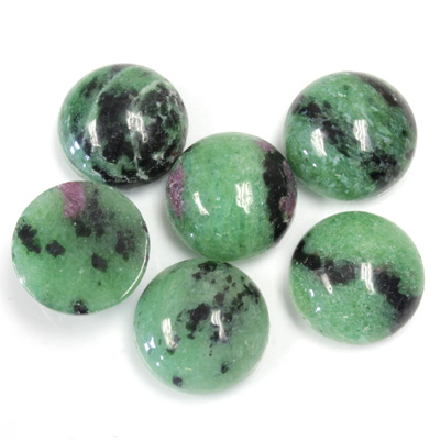 Gemstone Cabochon - Round 13MM ZOISITE RUBY