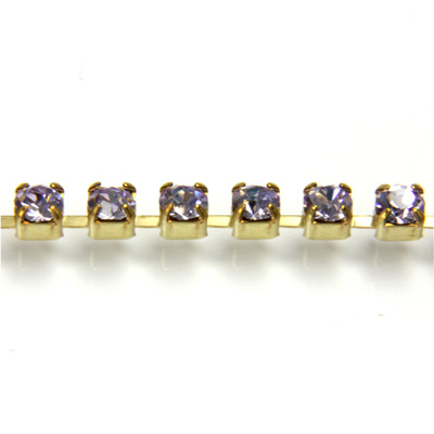 Preciosa Crystal Rhinestone Cup Chain - PP18 (SS8.5) VIOLET-RAW