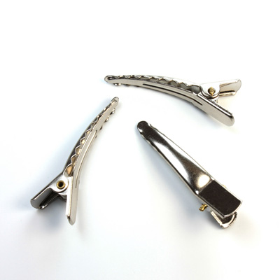 Metal Alligator Clip with Teeth 34MM NIckel Plated Steel