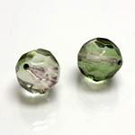 Plastic Bead - Transparent Faceted Round 16MM GREEN PX598