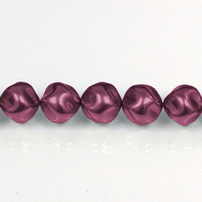 Czech Glass Pearl Bead - Baroque Round 10MM AMETHYST 70979