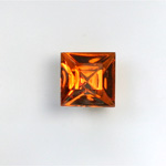 Glass Point Back Foiled Tin Table Cut (TTC) Stone - Square 10x10MM TOPAZ