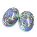 Synthetic Cabochon - Oval 25x18MM Matrix SX11 GREEN-BLUE-BROWN