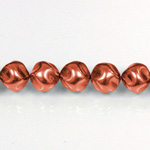 Czech Glass Pearl Bead - Baroque Round 04MM DARK COPPER 14322