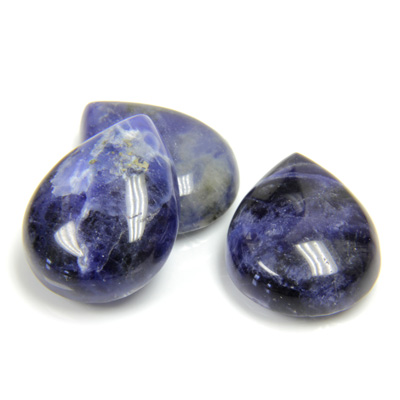 Gemstone Cabochon - Pear 20x15MM SODALITE