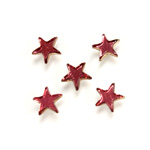 Glass Flat Back Foiled Mirror - Star 6MM ROSE