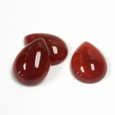 Gemstone Cabochon - Pear 18x13MM CORNELIAN