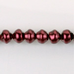 Czech Glass Pearl Bead - Snail Shell 08MM GARNET 70499