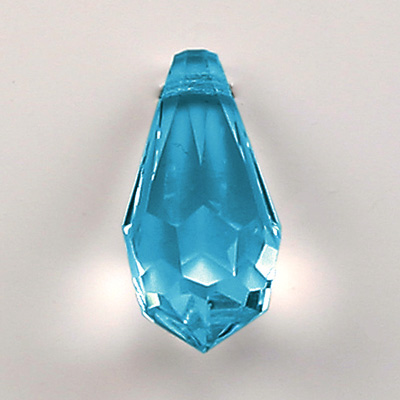 Swarovski Crystal Pendant - Pear 18x9MM BLUE ZIRCON