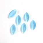 Fiber-Optic Cabochon - Navette 09.5x4.5MM CAT'S EYE AQUA