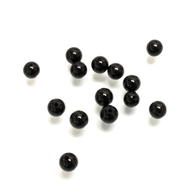 Gemstone 1-Hole Ball 04MM BLACK ONYX