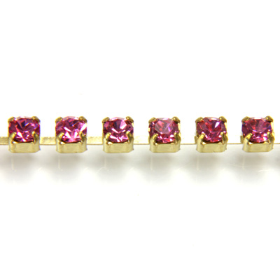 Preciosa Crystal Rhinestone Cup Chain - PP18 (SS8.5) ROSE-RAW