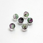 Plastic Bead - Transparent Faceted Round 05MM GREEN PX598