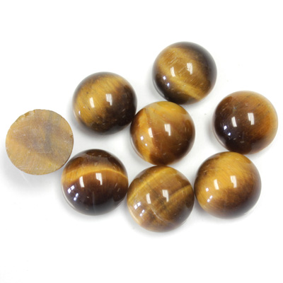 Gemstone Cabochon - Round 10MM TIGEREYE