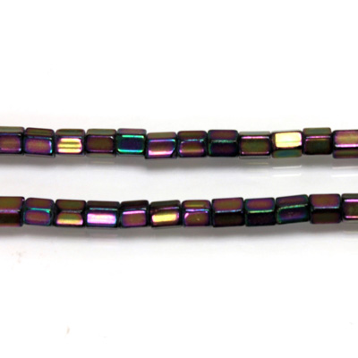 Czech Glass Fire Polished Bead - Atlas 04x4MM IRIS PURPLE