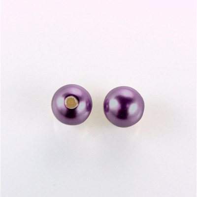 Czech Glass Pearl 1-Hole Ball - 12MM AMETHYST 70979