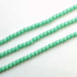 Czech Pressed Glass Bead - Smooth Round 03MM TURQUOISE