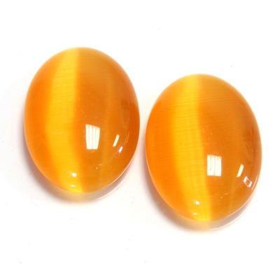 Fiber-Optic Cabochon - Oval 25x18MM CAT'S EYE SUN