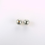 Czech Glass Pearl 1-Hole Ball - 04MM LT GREY 70483