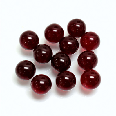 Glass No-Hole Ball - 08MM RUBY