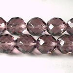 Czech Glass Fire Polish Bead - Round 14MM LT AMETHYST